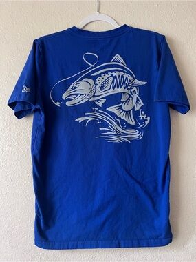 New Era LA Dodgers Fish Graphic T-Shirt Blue MLB Koi Trout Tee